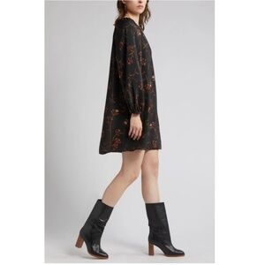 TREASURE & BOND | Floral Long Sleeve Shift Dress